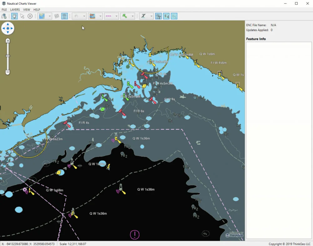 ThinkGeo S-57 Nautical Charts Viewer — ThinkGeo, GIS Mapping Made Easy